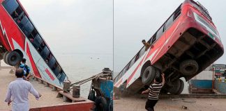 VIDEO | Autobús cae a un río con pasajeros dentro y deja decenas de muertos