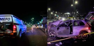 Choque de auto contra objeto fijo deja un muerto y tres heridos en el Libramiento Poniente de Morelia Choque-fatal-Chevy-Libramiento-Poniente-Salida-Quiroga-Morelia-cervezas