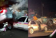 Aparatoso choque deja una persona lesionada, sobre la Calzada Benito Juárez de Uruapan Aparatoso-choque-Jetta-taxi-Calzada-Benito-Juarez-Uruapan-lesionado