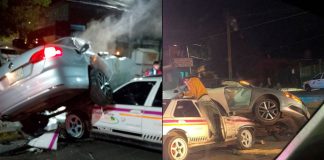 Aparatoso choque deja una persona lesionada, sobre la Calzada Benito Juárez de Uruapan Aparatoso-choque-Jetta-taxi-Calzada-Benito-Juarez-Uruapan-lesionado