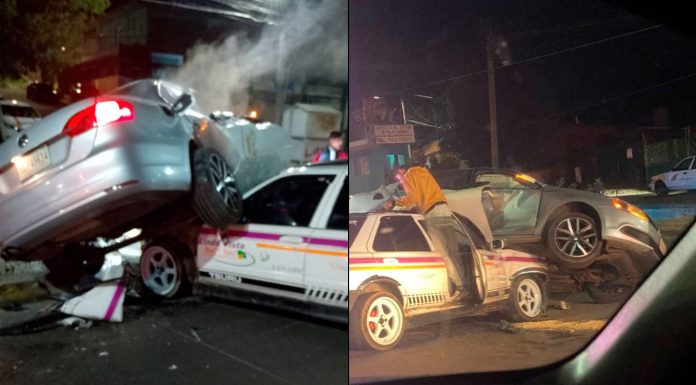 Aparatoso choque deja una persona lesionada, sobre la Calzada Benito Juárez de Uruapan Aparatoso-choque-Jetta-taxi-Calzada-Benito-Juarez-Uruapan-lesionado