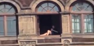 #VIDEO || Nuevo video reaviva polémica por mujer tomando el sol en Palacio Nacional