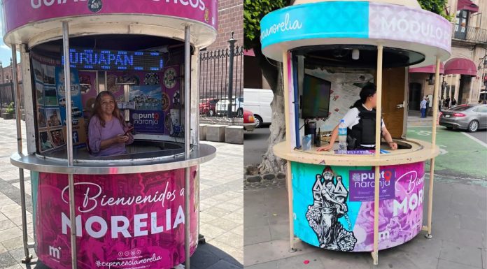 Módulos turísticos en zonas estratégicas, son parte del programa Punto Naranja