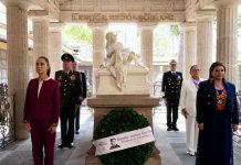 Presidenta Claudia Sheinbaum encabeza Bicentenario del natalicio de Margarita Maza, primera embajadora histórica de México