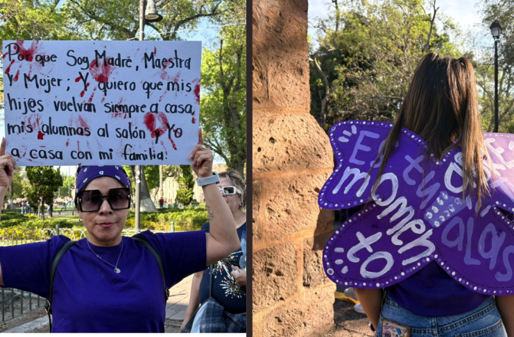 Estima Policía Morelia poco más de 10 mil mujeres en la marcha del 8M