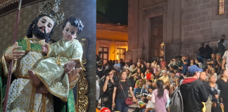 Fieles se congregan en Morelia para celebrar a San José en el Centro Histórico