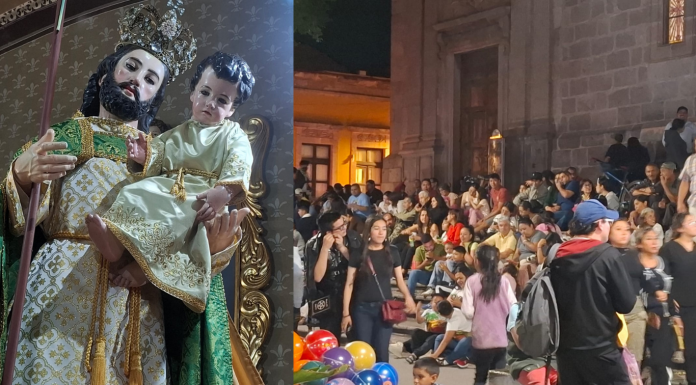 Fieles se congregan en Morelia para celebrar a San José en el Centro Histórico