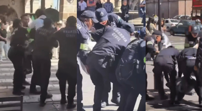 #VIDEO Detienen a un hombre por presunta agresión a una mujer en el Centro de Morelia