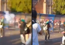 #VIDEO // Explosión de petardo deja a mujer lesionada durante marcha del 8M rumbo al Zócalo