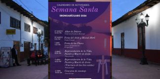 Erongarícuaro durante la Semana Santa ofrece, atole, mezcal y flores y eventos deportivos y religiosos