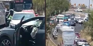 #VIDEO // Se registra choque entre auto particular y patrulla de la Policía Morelia en Ciudad Salud