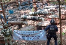 En operativo interinstitucional, SSP desactiva laboratorio de droga en Arteaga