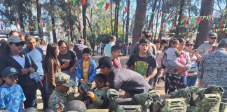 Ejército Mexicano realiza paseo dominical en instalaciones de Zamora