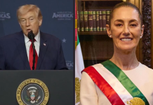 #VIDEO // Trump imita la voz de Claudia Sheinbaum durante discurso