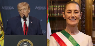 #VIDEO // Trump imita la voz de Claudia Sheinbaum durante discurso