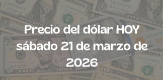 Precio del dólar hoy 21 de marzo de 2026: peso se mantiene estable frente al billete verde