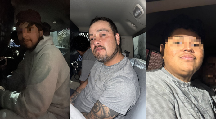 Policía detiene a tres personas por portación de arma de fuego en Trincheras de Morelia