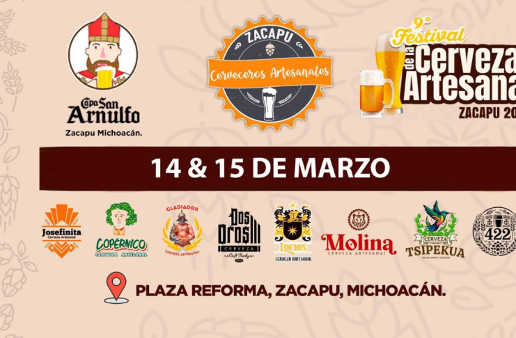 ¿Calor? Zacapu te invita a dar la bienvenida a la primavera con el Festival de Cerveza Artesanal el 14 y 15 de febrero