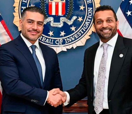 Van contra los cárteles: Harfuch sella pacto con el director del FBI