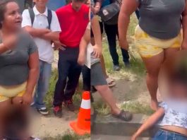 #VIDEO // Evitan intento de secuestro de menor con arma blanca; madre somete a agresora