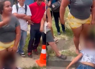#VIDEO // Evitan intento de secuestro de menor con arma blanca; madre somete a agresora