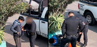 #VIDEO // Policía es retirado tras agredir a trabajador durante revisión en vía pública