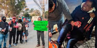 Grupo armado balea a trabajadores en huelga; hay cuatro heridos