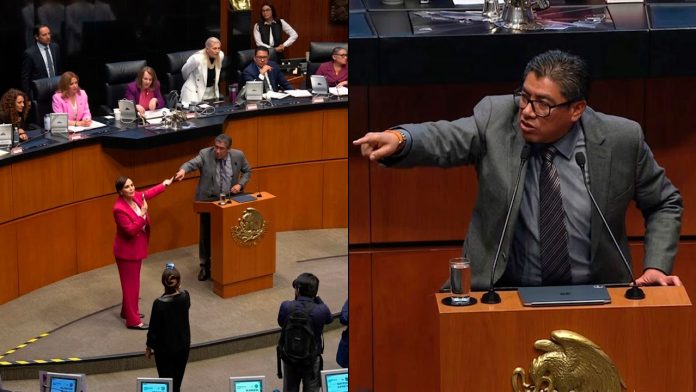 Saul-Monreal-Lilly-Tellez-confrontacion-Senado-Plan-B-2026 Saúl Monreal y Lilly Téllez chocan en el Senado durante el debate del Plan B