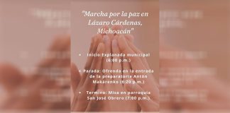 Lázaro Cárdenas realizará marcha este viernes por La Paz