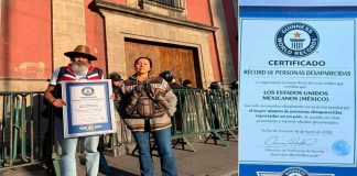 Llevan Récord Guinness de personas desaparecidas a Claudia Sheinbaum