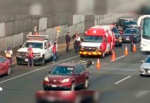 Se accidenta motociclista en el Libramiento Norte de Morelia