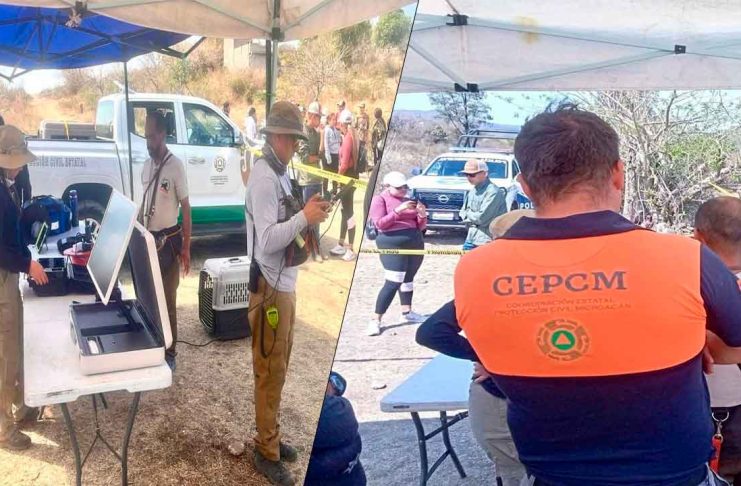 Rescatistas realizan operativo para localizar a adolescente extraviado en zona serrana de Huandacareo