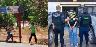 #VIDEO FUERTE // Joven mata a su compañero de clase en la calle y su madre lo entrega ante la policía