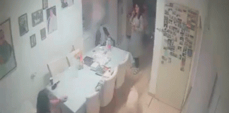 #VIDEO/ Impactante video muestra cómo familia vive bombardeo dentro de su casa en Israel