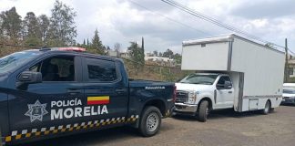 Policía Morelia recupera camioneta robada