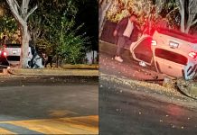 Volcadura en Avenida La Huerta: autoridades hallan vehículo abandonado tras fuerte choque