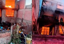 Arde domicilio en la colonia Las Palmas, Zitácuaro