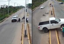 #VIDEO FUERTE // Camioneta embiste de frente a dos mujeres y les quita la vida al instante