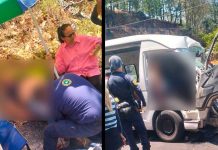 Tres heridos tras choque frontal en la carretera “libre” Uruapan-Lombardía