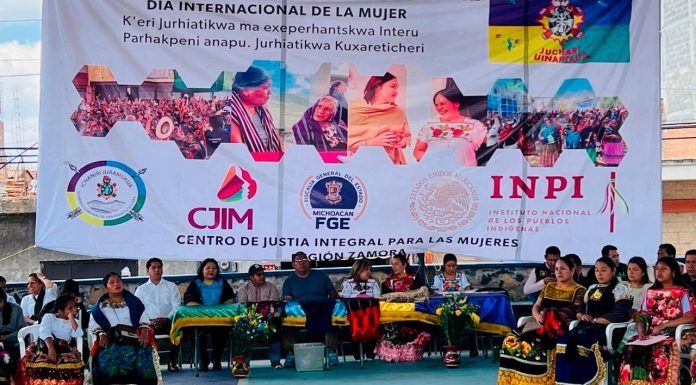 En Ichán, encabeza FGE primer Encuentro Regional de Mujeres Purépechas
