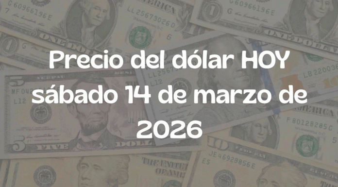 Precio del dólar hoy 14 de marzo de 2026: peso mexicano se debilita ligeramente