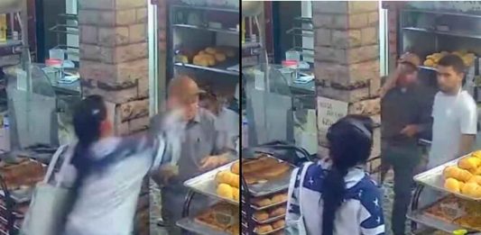 #VIDEO // Mujer golpea a un abuelito en su panadería porque no la atendió rápido