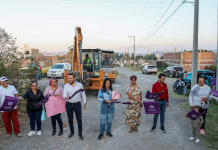 Obras que sí transforman, Mónica Valdez pone en marcha inicio de obras integrales en colonia Jardines de Zacapu