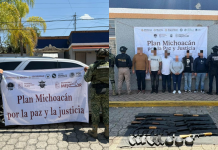 Seis detenidos y aseguramiento de droga, armas y vehículos en operativo militar y de la SSP en Fuentes de Morelia