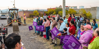 Moni Valdez arranca pavimentación de la calle Michoacán en la colonia Luis Donaldo Colosio
