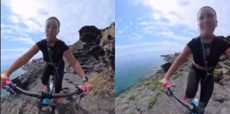 #VIDEO // Influencer graba el momento en que casi cae a un barranco; el video ya supera los 4 millones de vistas