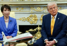 Trump hace chiste de Pearl Harbor durante su reunión con la primera ministra de Japón