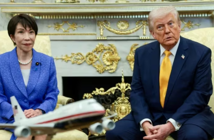 Trump hace chiste de Pearl Harbor durante su reunión con la primera ministra de Japón