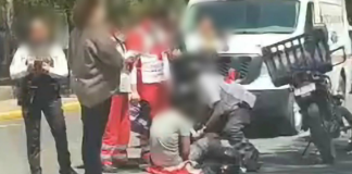 Tres motociclistas resultan lesionados en accidentes en Morelia