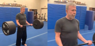 #VIDEO // Se viraliza clip de Chuck Norris levantando más de 250 kilos meses antes de su muerte